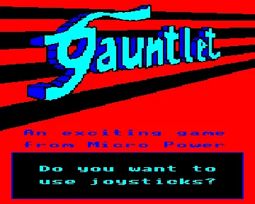 Gauntlet (1984)(Micro Power)[GAUNTLT] screen shot title